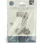 Balon Folie72cm Bright Panther Cifra 7 cu baza Folat - imagine 2