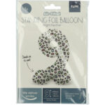 Balon Folie72cm Bright Panther Cifra 9 cu baza Folat — изображение 2