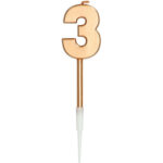 Lumanare Bronze Cifra 3 Folat
