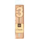 Lumanare Bronze Cifra 3 Folat - imagine 2