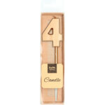 Lumanare Bronze Cifra 4 Folat - imagine 2