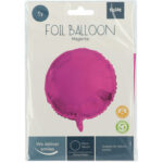 Balon Folie 45 cm Shiny Magenta Folat — изображение 2