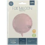 Balon Folie 45 cm Pastel Pink Mat Folat - imagine 2