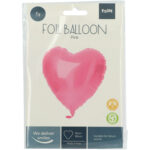 Balon Inima 45 cm Matte Pink Folat — изображение 2
