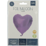 Balon Inima 45 cm Purple Mat Folat — изображение 2