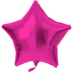 Balon Folie Stea 45cm Shiny Magenta Folat