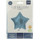 Balon Folie Stea 45cm Pastel Blue Mat Folat - imagine 2