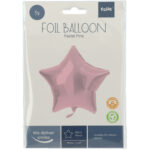 Balon Folie Stea 45cm Pastel Pink Star Folat - imagine 2