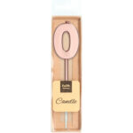 Lumanare Rose Gold Metallic Cifra 0 Folat - imagine 2