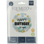 Balon Folie 45 cm Birthday Stars Folat — изображение 2