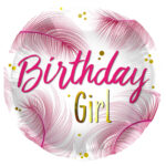 Balon Folie 45 cm Birthday Girl Folat