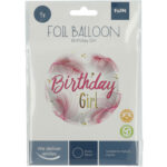 Balon Folie 45 cm Birthday Girl Folat - imagine 2