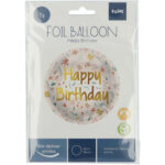 Balon Folie 45 cm Birthday Cute Flowerse Folat - imagine 2