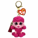 Mini Boos breloc PATSY Poodle roz TY