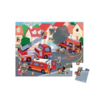 Puzzle Pompiers 24 piese Janod - imagine 2