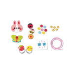 Set creatie 4 bijuterii din lemn pentru a crea Flower Garden Janod - imagine 2