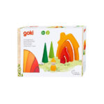 Jucarie lemn - Piramida cu casuti GOKI