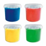 Set acuarele pentru degete, culori primare (4 x 110ml) SES - imagine 2