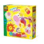 Set creativ de jucarie Bucle pufoase Animale din fire moi SES