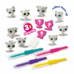 Set creativ copii Desenez cu aerograf 3 pisici surpriza SES - imagine 2