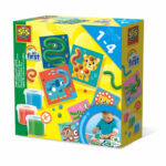 Set creativ copii cu plastilina si cartonase cu animale SES