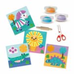 Set creativ copii Decupeza si creeaza animale din plastilina SES - imagine 2