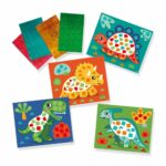 Set creativ copii Invat sa creez tablouri cu mozaic dinozauri SES - imagine 2