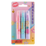 Set 3 radiere Besties tip ruj culori pastel GRAFIX