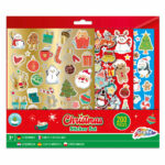 Set stickere decorative Craciun 27x23 cm 4 foi GRAFIX