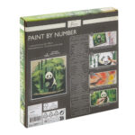 Pictura pe numere 20x20cm Panda GRAFIX - imagine 2