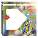 Pictura pe numere 20x20cm Papagal GRAFIX