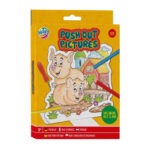 Set coloriaj cu perforator Ferma -12 fise pentru colorat si culori GRAFIX