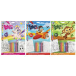 Set de activitati A4 Pictura pe numere cu creioane in asort GRAFIX