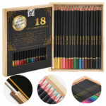 Set 18 creioane colorate in caseta de lemn Premium Craft Sensations GRAFIX - imagine 3