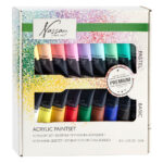 Vopsea acril 18 cul. Pastel GRAFIX