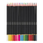 Creioane colorate Premium 18 culori, cutie metalica GRAFIX - imagine 2