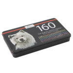 Set 160 creioane colorate Nassau Fine Art in cutie metalica GRAFIX