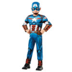 Costum CAPTAIN AMERICA Deluxe mar.M (5-6 ani) RUBIES