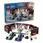 Garaj F1 si masini Mercedes-AMG si Alpine CITY LEGO 60444