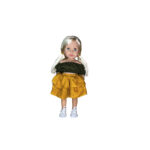 Papusa Enid in costum negru/galben 47cm Urbidolls