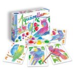 Set de creatie Pictura pe numere Papagalii Aquarellum Junior SentoSphere