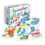 Set de creatie Pictura pe numere Paun Aquarellum Junior SentoSphere