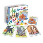 Set de creatie Pictura pe numere Catelusi Aquarellum Junior SentoSphere