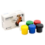 Set de vopsele acrilice 6 cul. mat 10 ml fara pensula 7C GAMMA UA