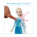 Papusa Disney Frozen cantand Elsa versiunea in limba engleza Mattel - imagine 3