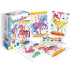 Set de creatie Pictura pe numere mini Carusel Aquarellum SentoSphere