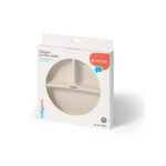 Placa de silicon cu ventuza bej Babyono