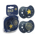 Suzeta pentru bebelusi 0-3 luni (2 buc) Stardust LOVI
