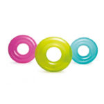 Colac gonflabil transparent cu manere INTEX