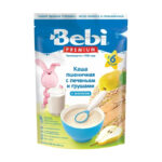 Terci de grau cu lapte, biscuiti si pere 6+luni 200g Bebi Premium